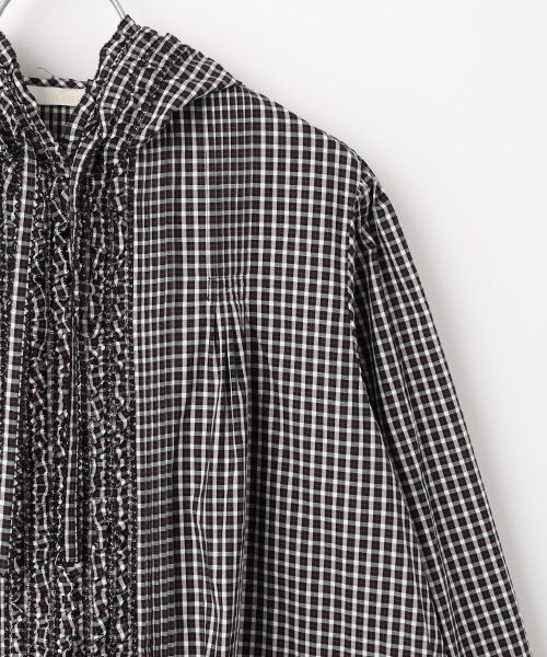 PINK HOUSE / ピンクハウス ロング・マキシ丈ワンピース | オリジナルチェックフード付きワンピース | 詳細2