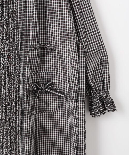 PINK HOUSE / ピンクハウス ロング・マキシ丈ワンピース | オリジナルチェックフード付きワンピース | 詳細3