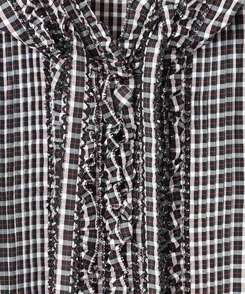 PINK HOUSE / ピンクハウス ロング・マキシ丈ワンピース | オリジナルチェックフード付きワンピース | 詳細6