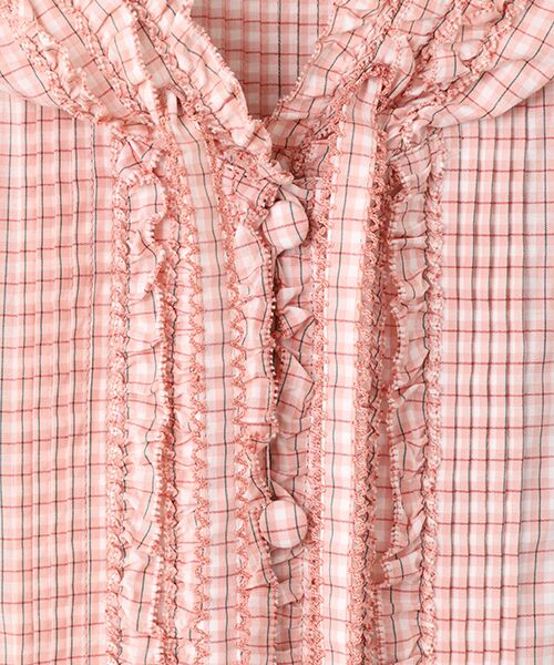 PINK HOUSE / ピンクハウス ロング・マキシ丈ワンピース | オリジナルチェックフード付きワンピース | 詳細8