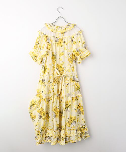 PINK HOUSE / ピンクハウス ロング・マキシ丈ワンピース | なのはなプリントワンピース | 詳細1