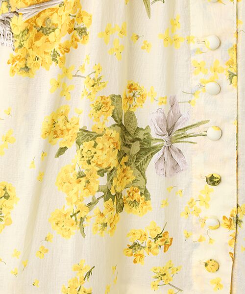 PINK HOUSE / ピンクハウス ロング・マキシ丈ワンピース | なのはなプリントワンピース | 詳細6