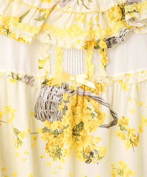 PINK HOUSE / ピンクハウス ロング・マキシ丈ワンピース | なのはなプリントワンピース | 詳細7