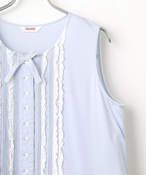 PINK HOUSE / ピンクハウス ロング・マキシ丈ワンピース | たくし上げリボン付きワンピース | 詳細2