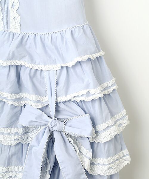 PINK HOUSE / ピンクハウス ロング・マキシ丈ワンピース | たくし上げリボン付きワンピース | 詳細3