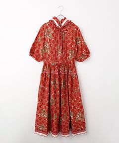 PINK HOUSE / ピンクハウス ロング・マキシ丈ワンピース | 苺リースプリントパッチワークワンピース