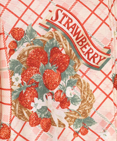 PINK HOUSE / ピンクハウス ロング・マキシ丈ワンピース | 苺リースプリントパッチワークワンピース | 詳細8