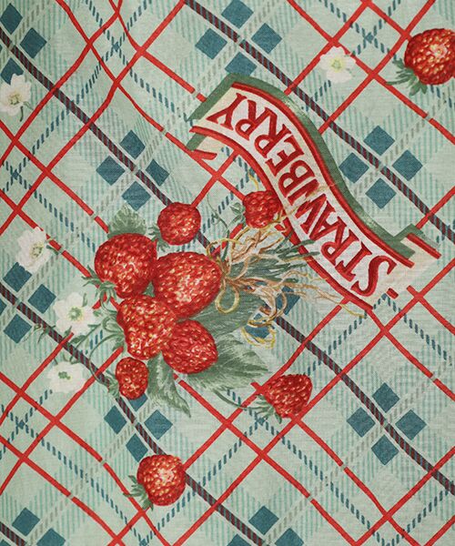 PINK HOUSE / ピンクハウス ロング・マキシ丈ワンピース | 苺リースプリントパッチワークワンピース | 詳細11