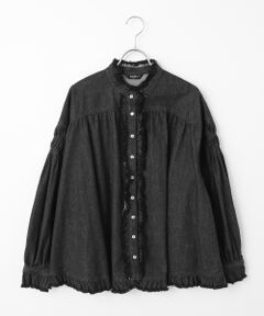 PINK HOUSE / ピンクハウス シャツ・ブラウス | ムラ糸デニムシャツブラウス