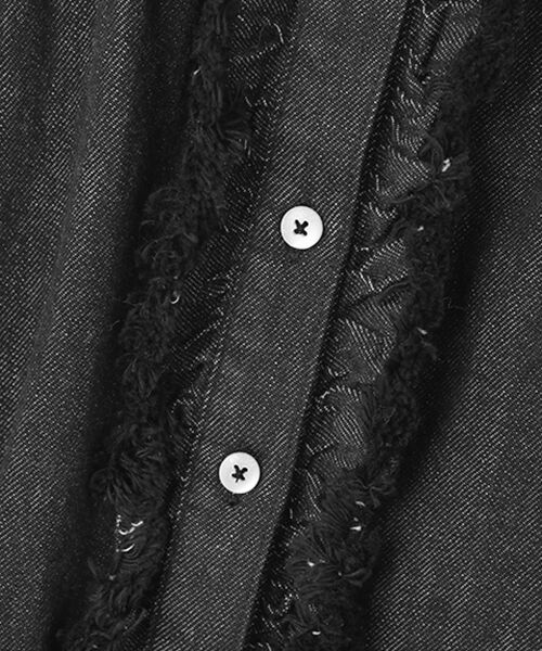 PINK HOUSE / ピンクハウス シャツ・ブラウス | ムラ糸デニムシャツブラウス | 詳細1