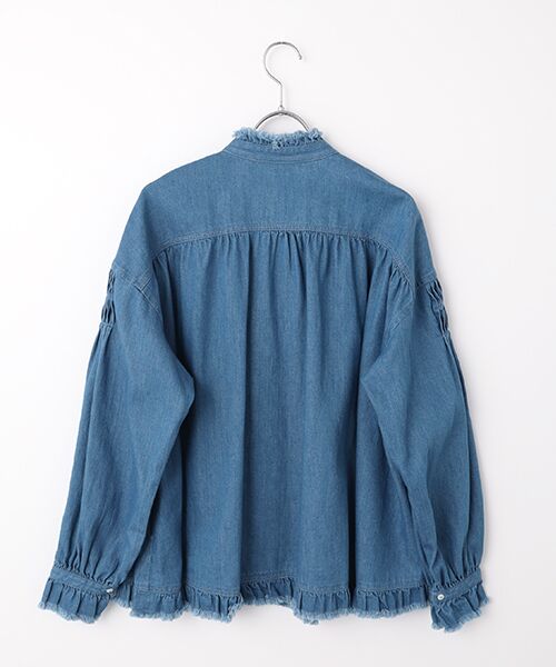 PINK HOUSE / ピンクハウス シャツ・ブラウス | ムラ糸デニムシャツブラウス | 詳細3