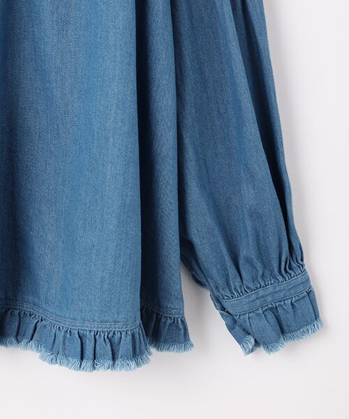 PINK HOUSE / ピンクハウス シャツ・ブラウス | ムラ糸デニムシャツブラウス | 詳細5