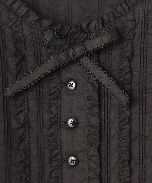 PINK HOUSE / ピンクハウス シャツ・ブラウス | フリル使いローンブラウス | 詳細1