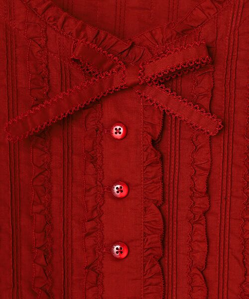 PINK HOUSE / ピンクハウス シャツ・ブラウス | フリル使いローンブラウス | 詳細6