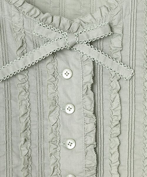 PINK HOUSE / ピンクハウス シャツ・ブラウス | フリル使いローンブラウス | 詳細8