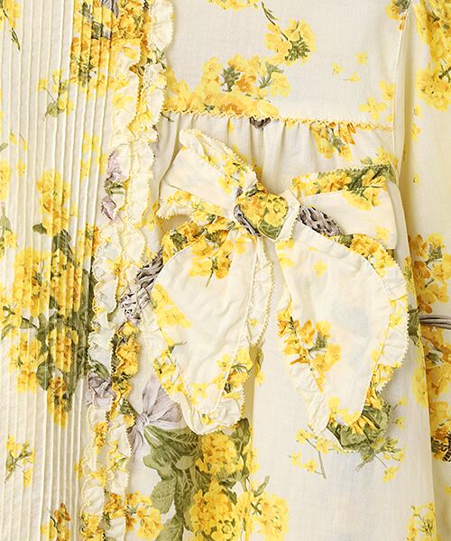 PINK HOUSE / ピンクハウス チュニック | なのはなプリントチュニックブラウス | 詳細5