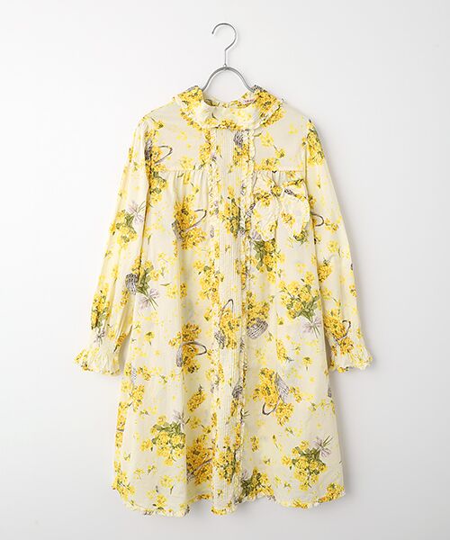 PINK HOUSE / ピンクハウス チュニック | なのはなプリントチュニックブラウス（クリーム）