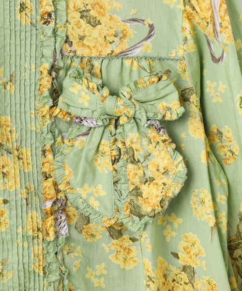 PINK HOUSE / ピンクハウス チュニック | なのはなプリントチュニックブラウス | 詳細11