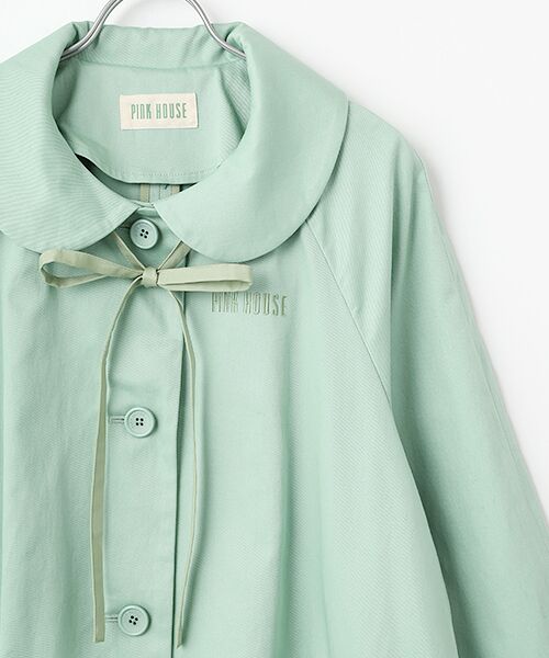 PINK HOUSE / ピンクハウス ステンカラーコート | ツイルコート | 詳細3