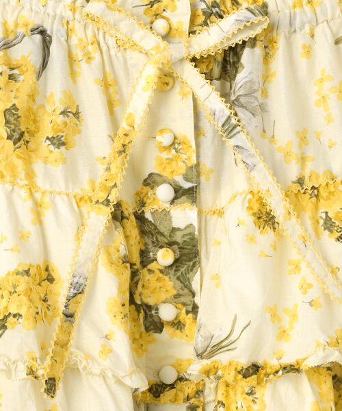 PINK HOUSE / ピンクハウス ロング・マキシ丈スカート | なのはなプリントスカート | 詳細2