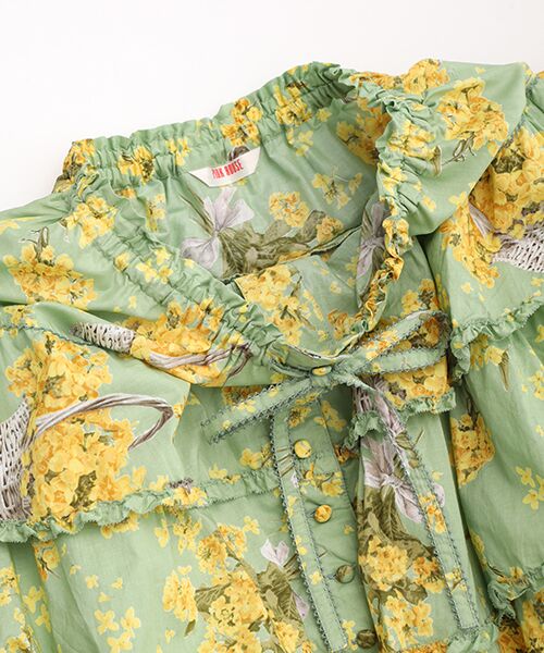 PINK HOUSE / ピンクハウス ロング・マキシ丈スカート | なのはなプリントスカート | 詳細5