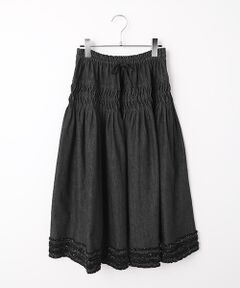 PINK HOUSE / ピンクハウス ロング・マキシ丈スカート | ムラ糸デニムスカート