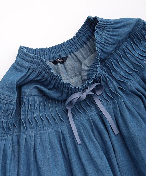 PINK HOUSE / ピンクハウス ロング・マキシ丈スカート | ムラ糸デニムスカート | 詳細5