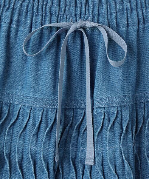 PINK HOUSE / ピンクハウス ロング・マキシ丈スカート | ムラ糸デニムスカート | 詳細6