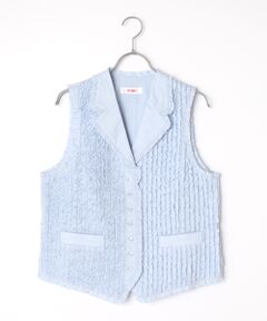 PINK HOUSE / ピンクハウス ベスト | フリルローンベスト