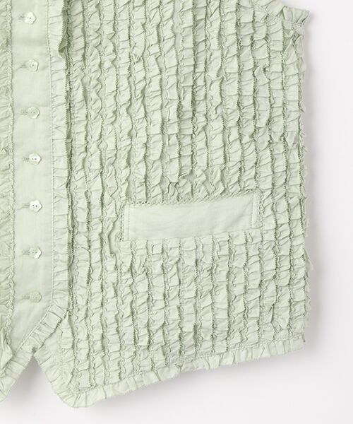 PINK HOUSE / ピンクハウス ベスト | フリルローンベスト | 詳細5