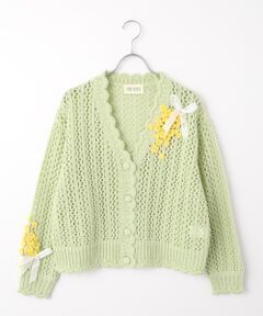 なのはなモチーフカーディガン