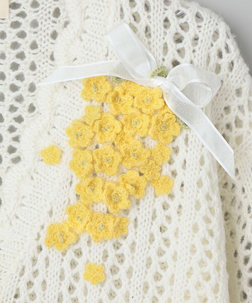 PINK HOUSE / ピンクハウス カーディガン・ボレロ | なのはなモチーフカーディガン | 詳細2