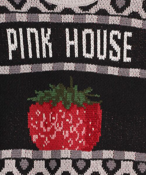PINK HOUSE / ピンクハウス ニット・セーター | 苺モチーフジャガードニット | 詳細1