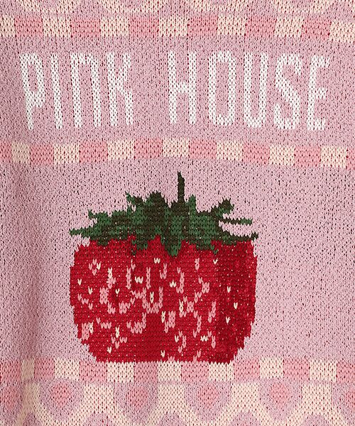 PINK HOUSE / ピンクハウス ニット・セーター | 苺モチーフジャガードニット | 詳細6