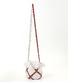 PINK HOUSE / ピンクハウス ショルダーバッグ | オリジナル苺ブレードレース使いポシェット