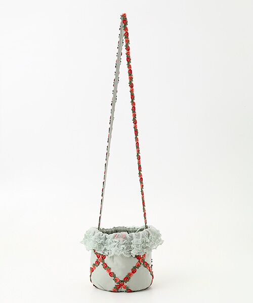 PINK HOUSE / ピンクハウス ショルダーバッグ | オリジナル苺ブレードレース使いポシェット | 詳細1