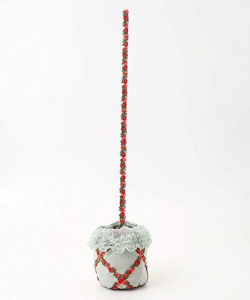 PINK HOUSE / ピンクハウス ショルダーバッグ | オリジナル苺ブレードレース使いポシェット | 詳細2