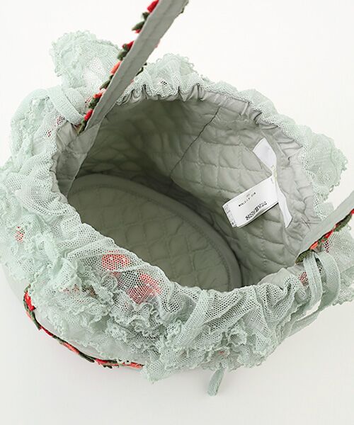 PINK HOUSE / ピンクハウス ショルダーバッグ | オリジナル苺ブレードレース使いポシェット | 詳細5