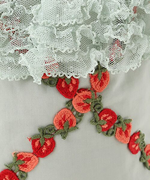 PINK HOUSE / ピンクハウス ショルダーバッグ | オリジナル苺ブレードレース使いポシェット | 詳細7