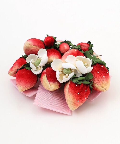 PINK HOUSE / ピンクハウス ブローチ・コサージュ | 苺リースコサージュ | 詳細1