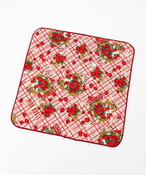 PINK HOUSE / ピンクハウス タオル | 苺リースプリントハンドタオル | 詳細1