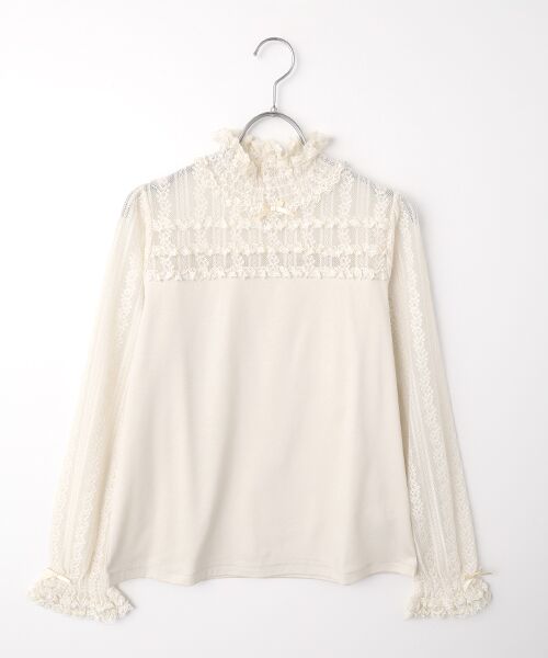 PINK HOUSE / ピンクハウス カットソー | ウーリーレース使いカットソー（キナリ）