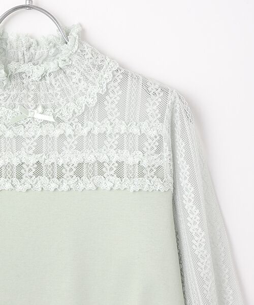 PINK HOUSE / ピンクハウス カットソー | ウーリーレース使いカットソー | 詳細4