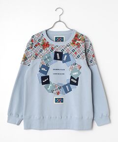 PINK HOUSE / ピンクハウス スウェット | イニシャルロゴアップリケ使いトレーナー