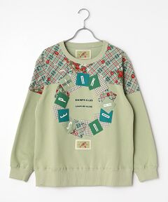 PINK HOUSE / ピンクハウス スウェット | イニシャルロゴアップリケ使いトレーナー