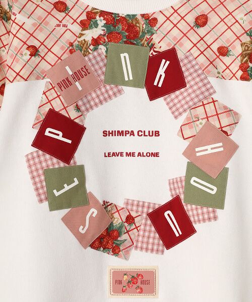 PINK HOUSE / ピンクハウス スウェット | イニシャルロゴアップリケ使いトレーナー | 詳細2