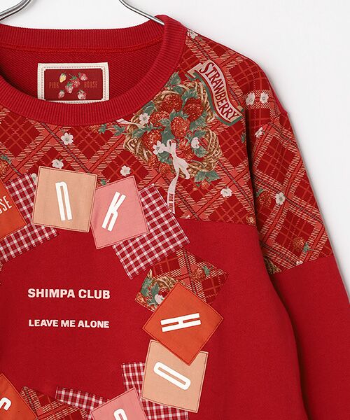 PINK HOUSE / ピンクハウス スウェット | イニシャルロゴアップリケ使いトレーナー | 詳細4