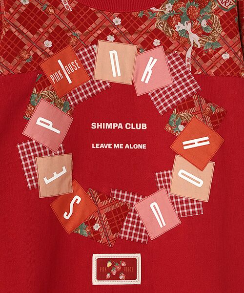 PINK HOUSE / ピンクハウス スウェット | イニシャルロゴアップリケ使いトレーナー | 詳細8