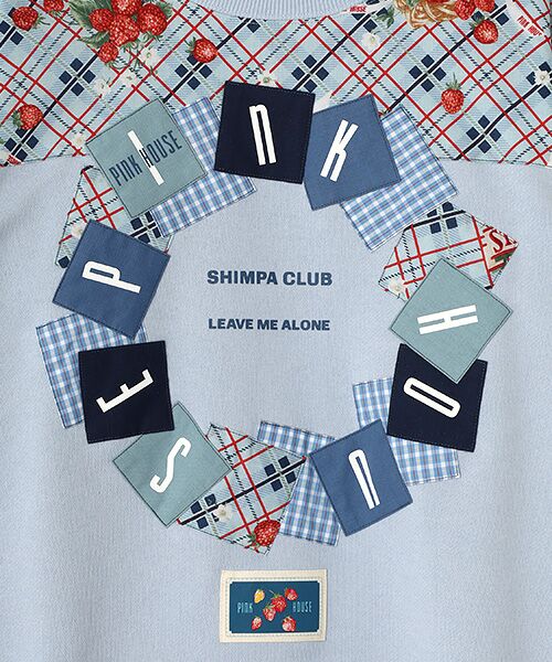 PINK HOUSE / ピンクハウス スウェット | イニシャルロゴアップリケ使いトレーナー | 詳細9