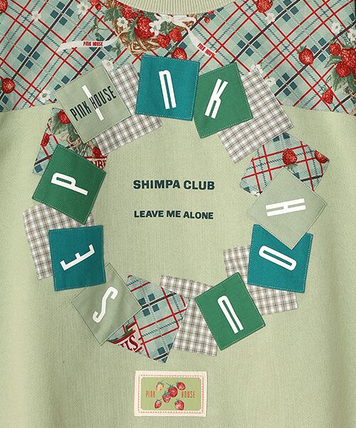 PINK HOUSE / ピンクハウス スウェット | イニシャルロゴアップリケ使いトレーナー | 詳細10